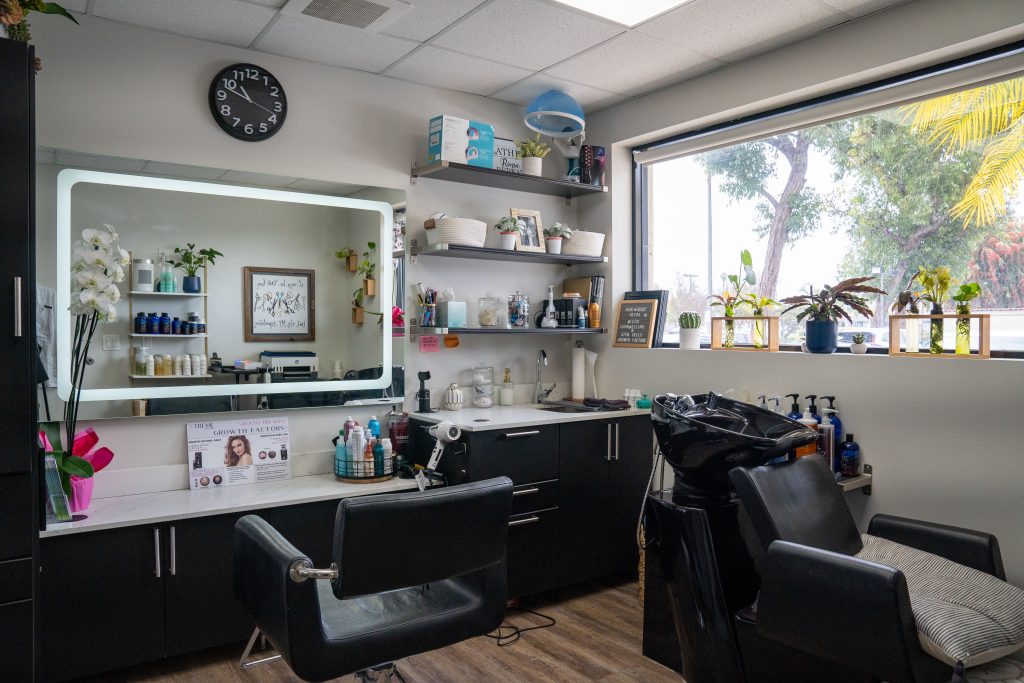 Achieve a thriving stylist work-life balance with schedule optimization, better business efficiency for your self-care. The Suites Spot is the premiere salon suites for rent business in Los Alamitos and Los Angeles. Hair salon suites for rent.
